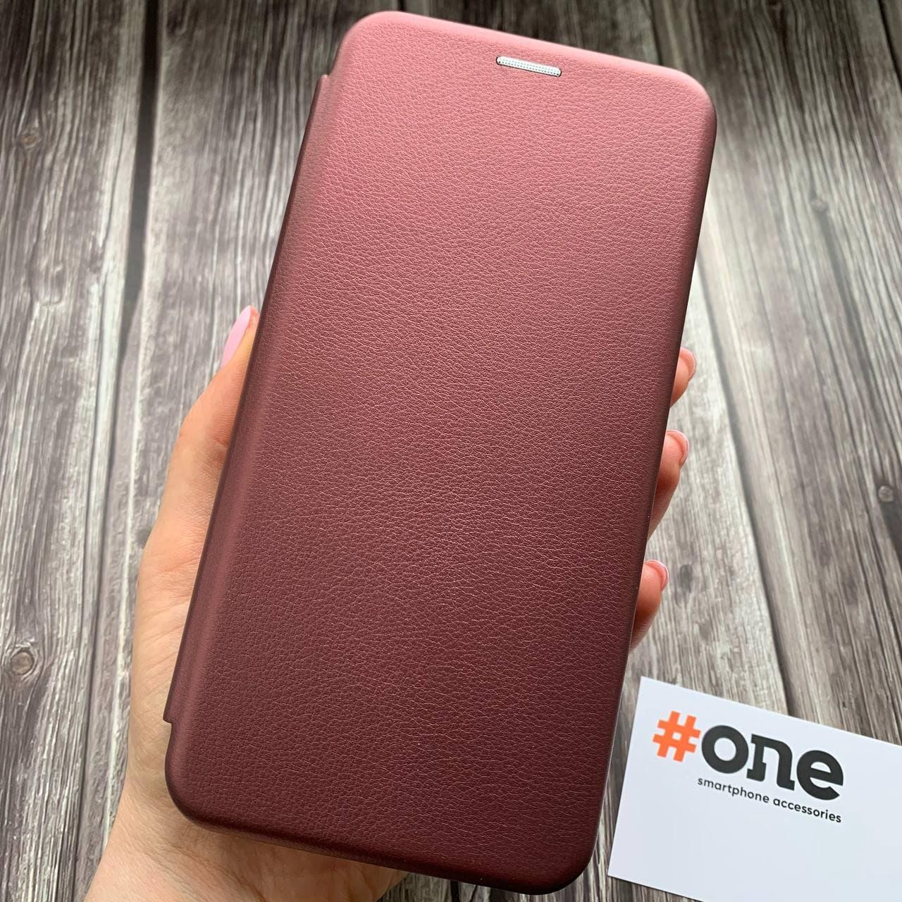 Чохол-книга для Samsung Galaxy Note 10 Lite книжка з підставкою на телефон самсунг нот 10 лайт бордова stn