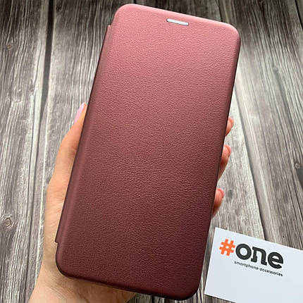 Чохол-книга для Samsung Galaxy Note 10 Lite книжка з підставкою на телефон самсунг нот 10 лайт бордова stn, фото 1