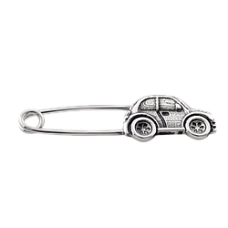 Срібна шпилька машинка