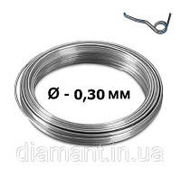 Проволока пружинная нержавеющая для замков, d-0,30 мм (1 м)
