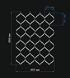 Трафарет 015 UA 497 х 696 х 1 мм пластиковий для декоративної штукатурки і фарби (багаторазовий), фото 2