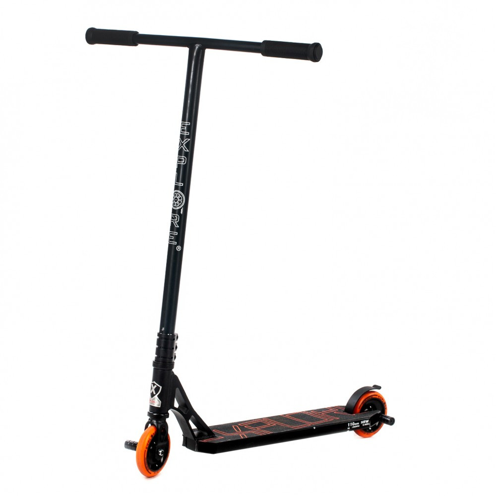 Самокат трюковий Explore Hard 110 мм чорний