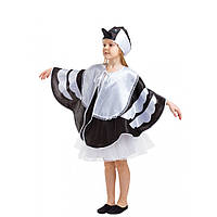 Детский карнавальный костюм СОРОКА ПТИЦА на девочку 4,5,6,7,8,9 лет детский новогодний костюм СОРОКИ маскарад