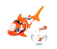 Интерактивная роборыбка Nano Fish Акула Оранжевая. Ассортимент цветов JH6601