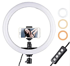 ОПТ Кільцева світлодіодна селфи лампа Selfie Ring Fill Light ZD666 10 Вт D=26 см 5500K - 3200К, фото 5