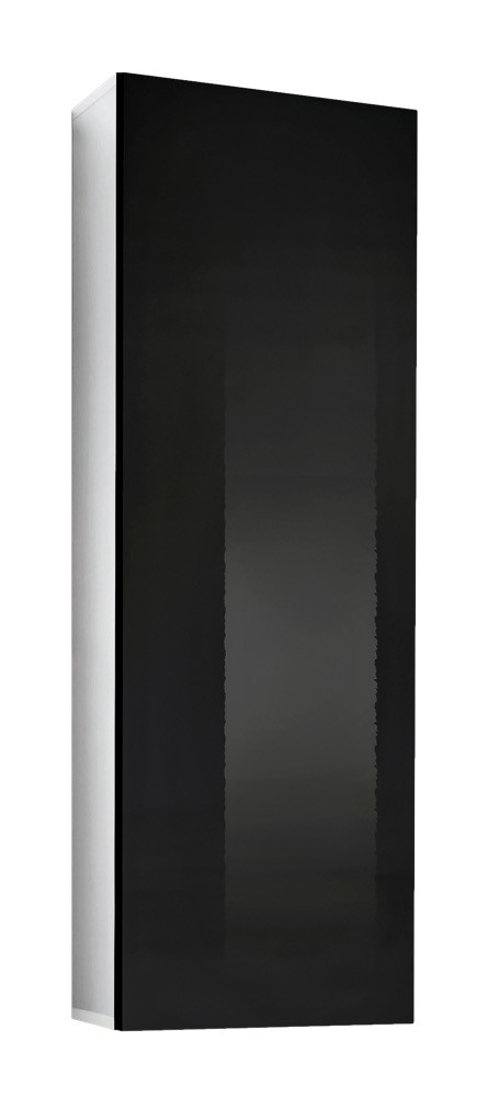 Пенал навісний Typ 20 FLY ASM MEBLE білий/чорний глянець, фото 1