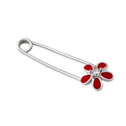 Срібна шпилька квіточка