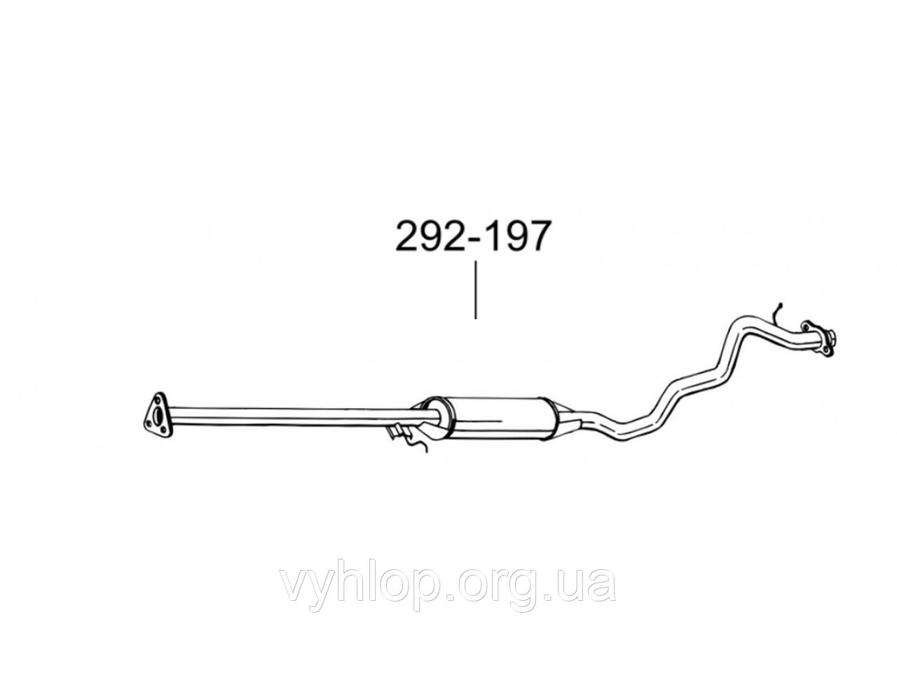 Глушник передній Хонда СРВ (Honda CRV) 2.0i-16V 4X4 97-01 (292-197) Bosal 09.10