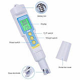 Комбінований вологозахищений рН/TDS/Temp-метр PH/TDS-986 з термометром, фото 4