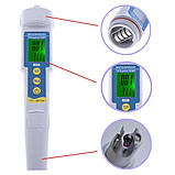 Комбінований вологозахищений рН/TDS/Temp-метр PH/TDS-986 з термометром, фото 7