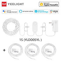 Розумна світлодіодна стрічка Xiaomi Yeelight LED Lightstrip 1S 2meter Apple HomeKit (YLDD05YL) +3м