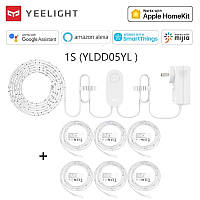 Розумна світлодіодна стрічка Xiaomi Yeelight LED Lightstrip 1S 2meter Apple HomeKit (YLDD05YL) +6м