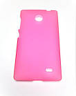 Чохол Mobiking Silicon Case Nokia X Pink накладка силіконова