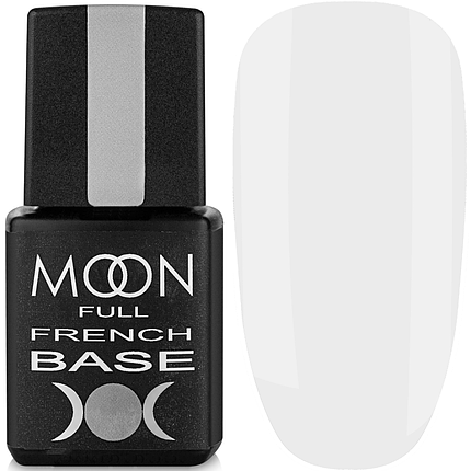 Каучукова база MOON FULL French No11, 8 мл молочний, фото 1