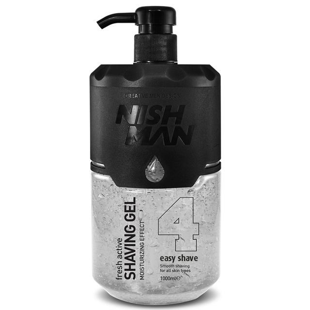 Гель для гоління Nishman No4 Easy Shave Shaving Gel (Прозорий) з дозатором 1000 мл