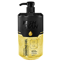 Гель для гоління Nishman No8 Easy Tattoo Gold One Shaving Gel (Золотий) з дозатором 1000 мл