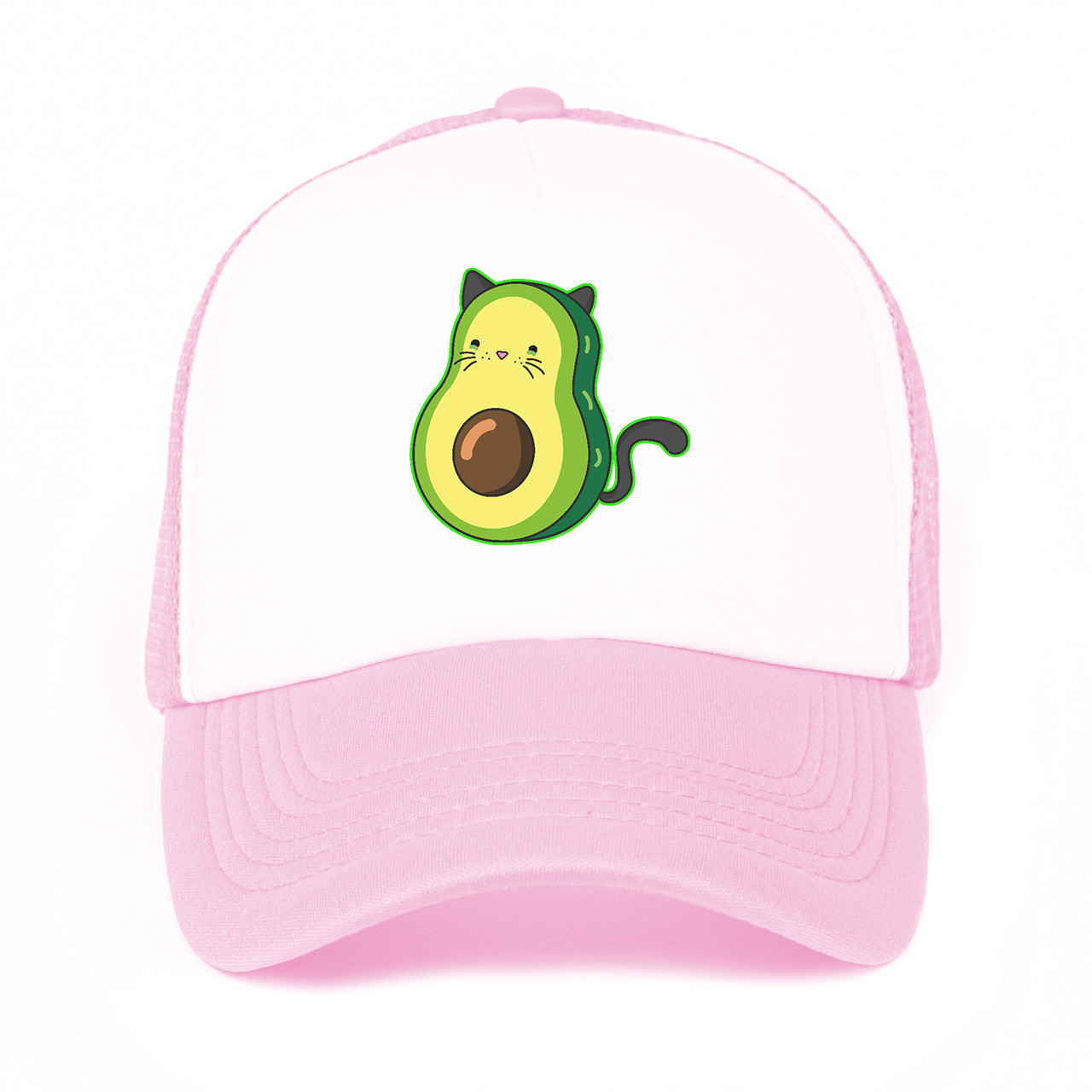 Кепка Тракер бейсболка дитяча Авокадо Котик (Avocado Cat)