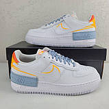 Кросівки жіночі Nike Air Force Shadow Be Kind різні кольори повсякденні шкіра, фото 2