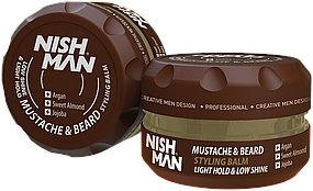 Бальзам для бороди та вусів Nishman Beard & Mustache Styling Balm 100 мл