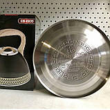 Чайник зі свистком 3 л із неіржавкої сталі Edenberg EB-8809 Чайник для індукційної плити Чайник газовий, фото 7