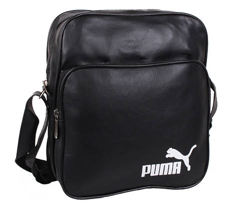 Спортивна сумка зі штучної шкіри sport303592 чорна, фото 1