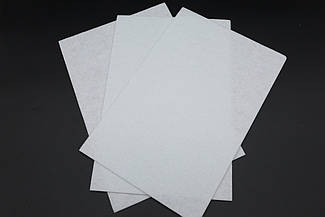Білий Фетр для виробів і рукоділля 2 мм. тонкий Декоративна тканина для дизайну та декупажу