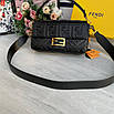 Жіноча шкіряна сумка Fendi Baguette Фенді, фото 3