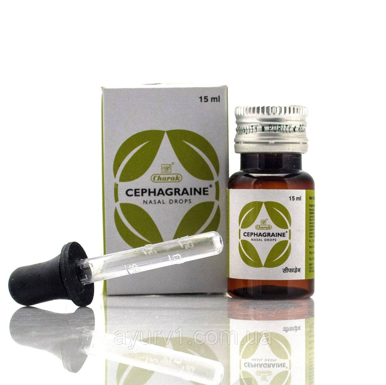 Сефагрейн Чарак/Cephagraine CHARAK nazal drops / 15 ml краплі в ніс — синусит