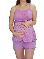 Пижама для беременных и кормящих "Spring" розовая