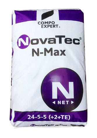 Комплексне мінеральне добриво для газону NovaTec® N-Max 24-5-5 (+2+TE) Весна-Старт, 25 кг, COMPO EXPERT,, фото 1