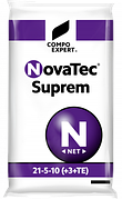 Комплексне мінеральне добриво для газону NovaTec® Suprem 21-5-10(+3+TE) з пролонгованою дією, Весна-Літо, 25