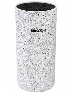 Колода для ножів пластикова біла KingHoff KH-1092 11 х22 см