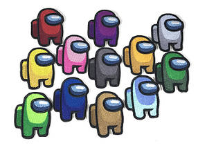 Нашивки Among us 42х55 мм всі кольори