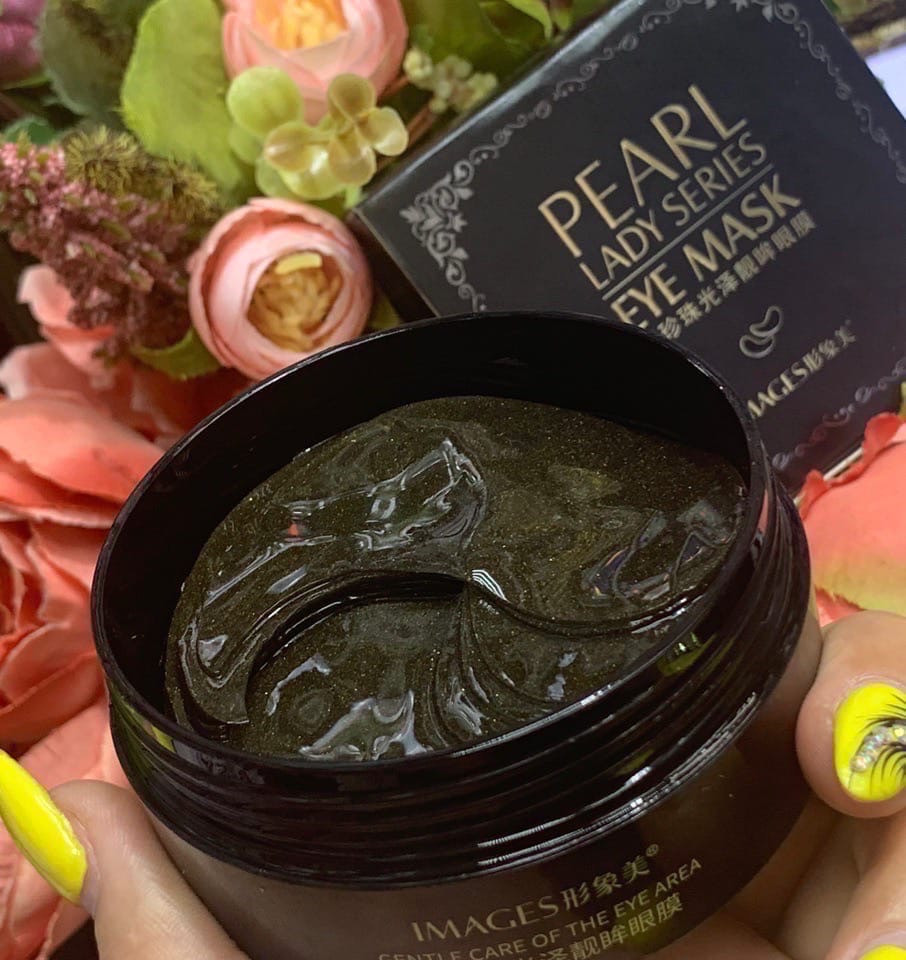 Гідрогелеві патчі в банці з чорними перлами Images Pearl Lady Series Eye Mask