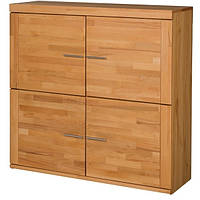 Шафа в кабінет, вітальню, офіс F006 дерев'яний із бука ТМ Mobler