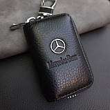 Ключниця з логотипом авто Mercedes, брелок Мерседес, фото 2