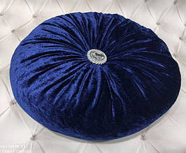 Синя велюрова подушка. Туреччина