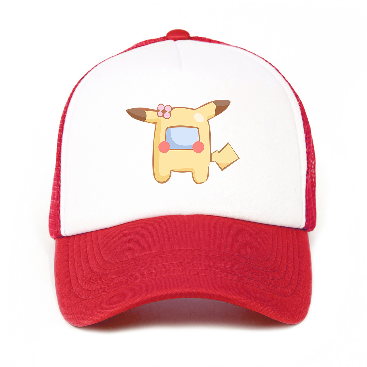 Кепка Тракер бейсболка дитяча Амонг Ас Покемон Пікачу (Among Us Pokemon Pikachu)
