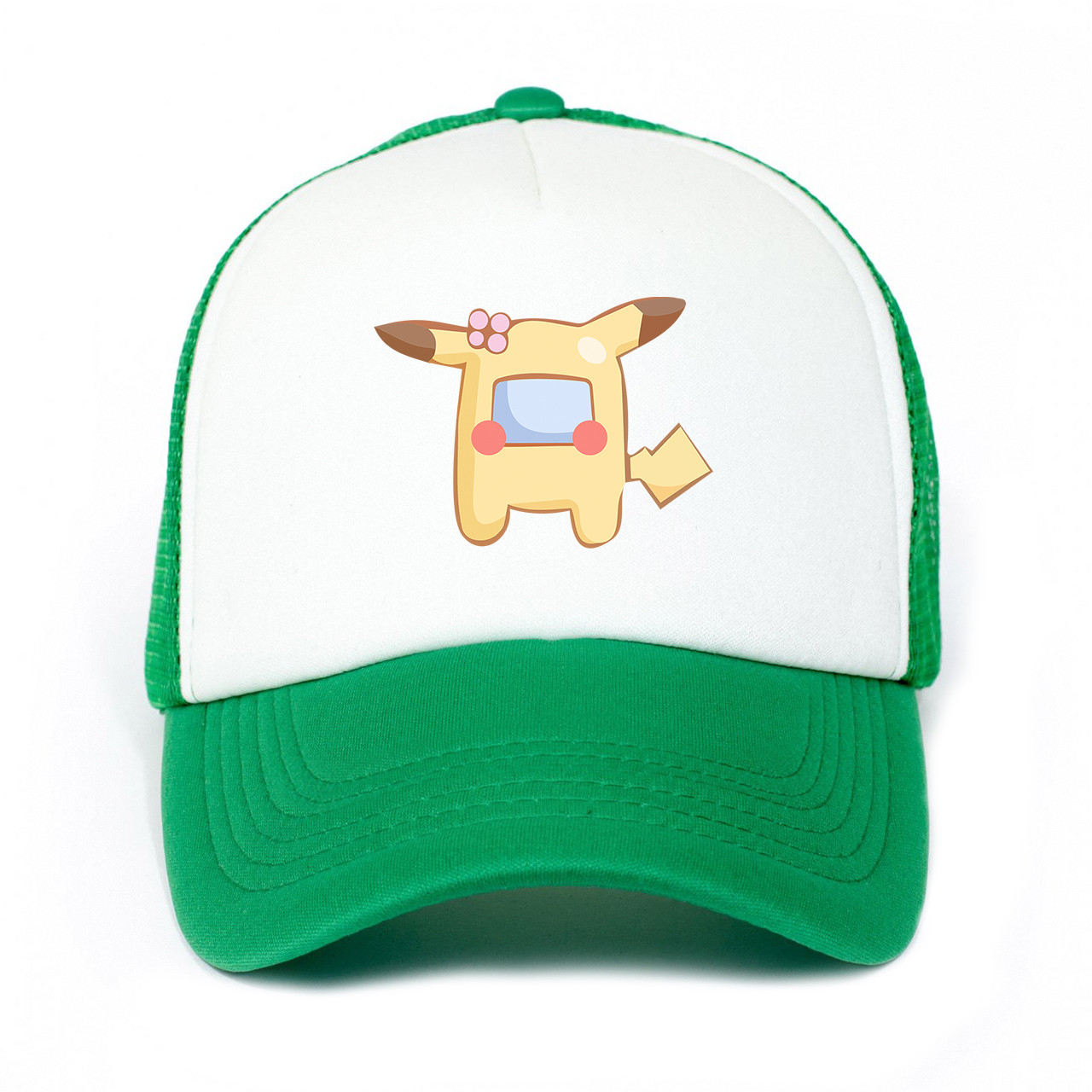 Кепка Тракер бейсболка дитяча Амонг Ас Покемон Пікачу (Among Us Pokemon Pikachu)