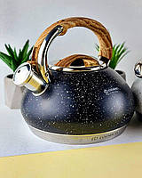 Чайник зі свистком 3 л із неіржавкої сталі Edenberg EB-8811 Чайник для індукційної плити Чайник газовий