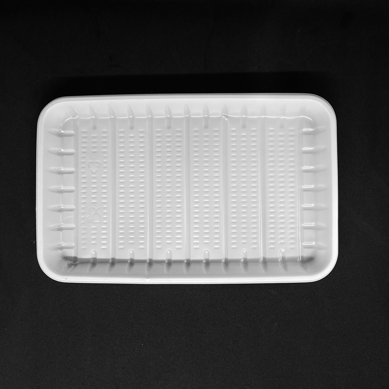 Тарелка одноразовая АНДРЭКС белая PS прямоугольная, размер 130 х 210 мм, 100шт - фото 1 - id-p1382346692