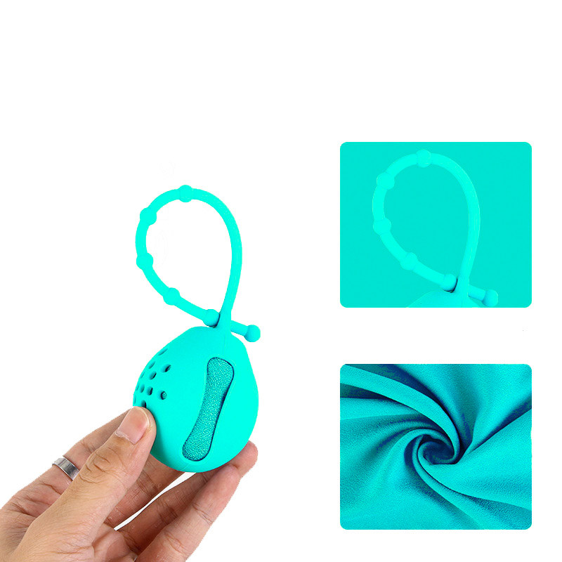 Спортивний рушник охолоджувальий з мікрофібри в чохлі Швидковисихаючий для Спорту бігу фітнесу Бірюзовий, фото 1