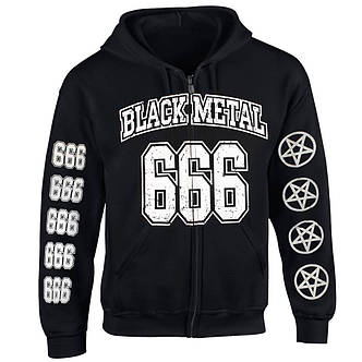 Толстовка на блискавці BLACK METAL 666, фото 3