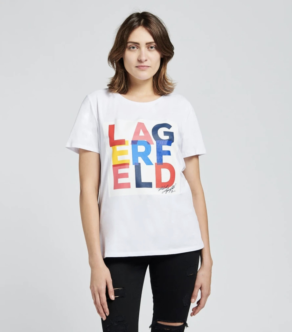 Жіноча футболка KARL LAGERFELD LA SHORT SLEEVE ОРИГІНАЛ (розмір M)