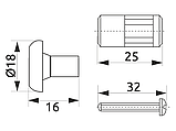 Рейлінг Ø16 мм F3M, комплект: 1 Полиця - Сушіння L=500 мм для чашок і тарілок + 1 Труба L=600 мм + 2 Кронштейна + 2 Заглушки,, фото 8