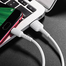 Кабель для зарядки телефона/ смартфона Borofone BX16 Easy USB - Micro-USB 2 А 1 м Білий, фото 5