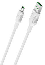Кабель для зарядки телефона/ смартфона Borofone BX33 Billow USB - Micro-USB 4 А 1.2 м Білий, фото 3