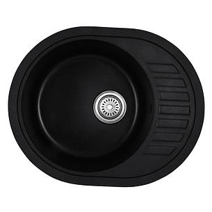 Мийка кухонна HB HB8311-G226 BLACK 570x450x180 (HB0979), фото 1