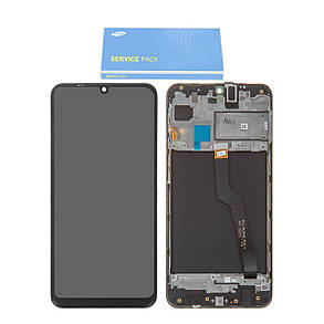 Дисплей Samsung M105 Galaxy M10 2019 з сенсором в рамці Чорний Black оригінал , GH82-18685A, фото 2