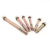 Анкер однораспорний 12x75 M10 з гайкою жовтий цинк  60 шт, фото 5